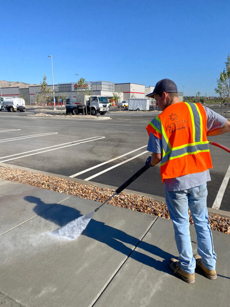Salt Lake City Construction Power Sweeping and Power Washing